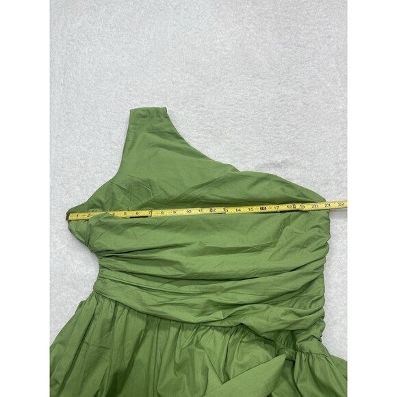 Abercrombie & Fitch Maxi Dress Women Green Cut Out Cotton Vacay Boho Sz  XLP New - Picture 4 of 12